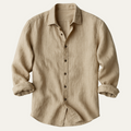 La Chemise en Lin Vintage à Manches Longues Zurich pour Hommes