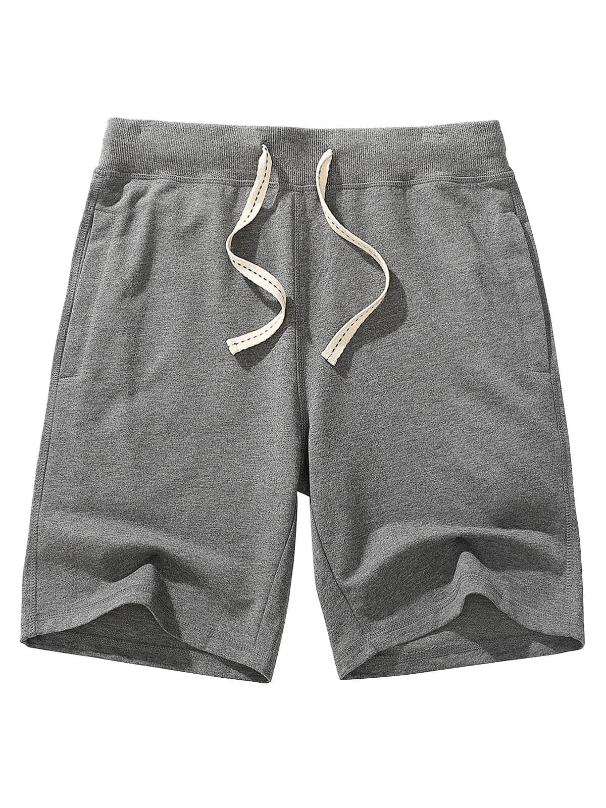 Pantalon de survêtement en coton pour hommes, décontracté, couleur unie, respirant, Sport court, été