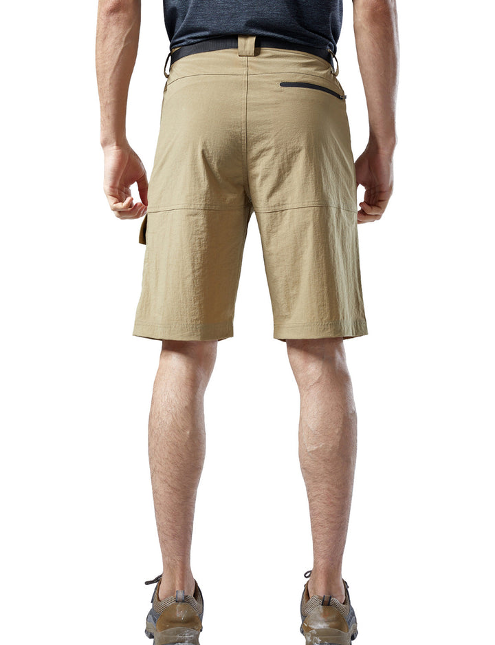 Short cargo léger multi-poches à séchage rapide pour hommes, travail décontracté, randonnée, travail