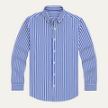 La Chemise en Coton Rayée de Londres pour Hommes