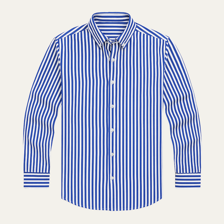 La Chemise en Coton Rayée de Londres pour Hommes
