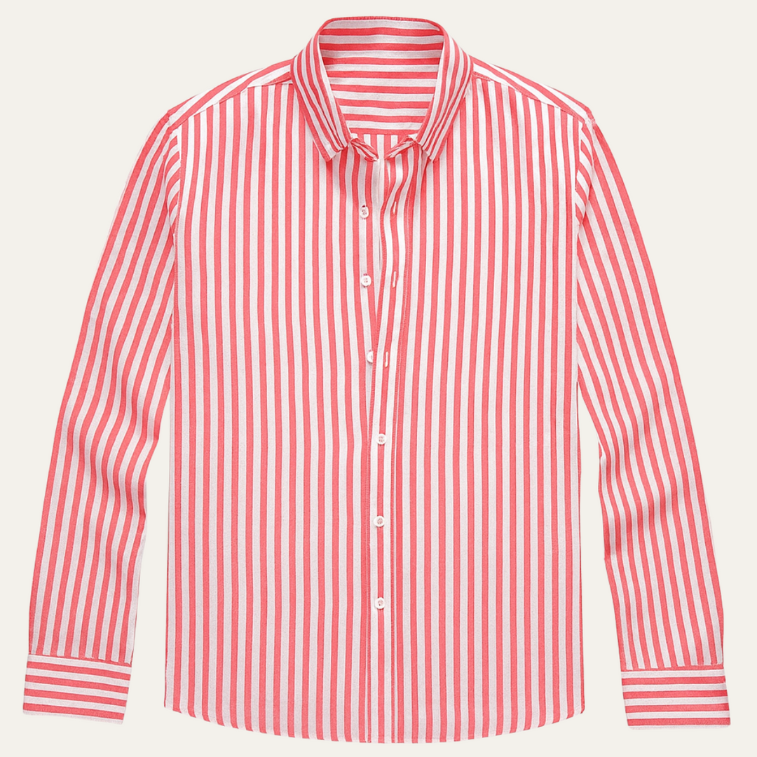 La Chemise en Coton Rayée de Londres pour Hommes