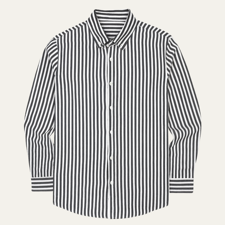 La Chemise en Coton Rayée de Londres pour Hommes