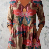 Sarah | Longue Blouse à Col V