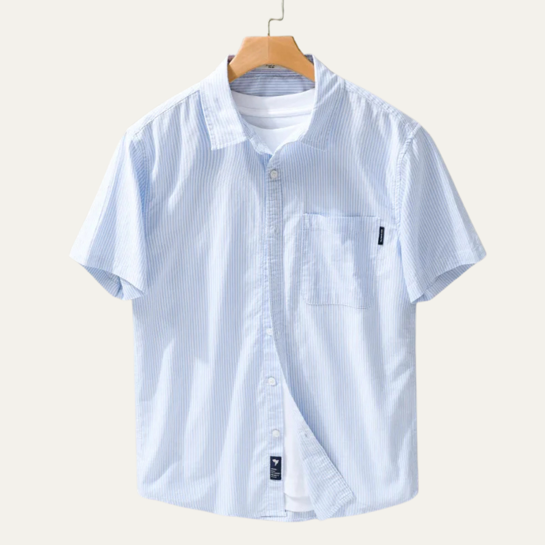 La chemise à rayures fraîches pour homme de Richmond Hill en 100 % coton