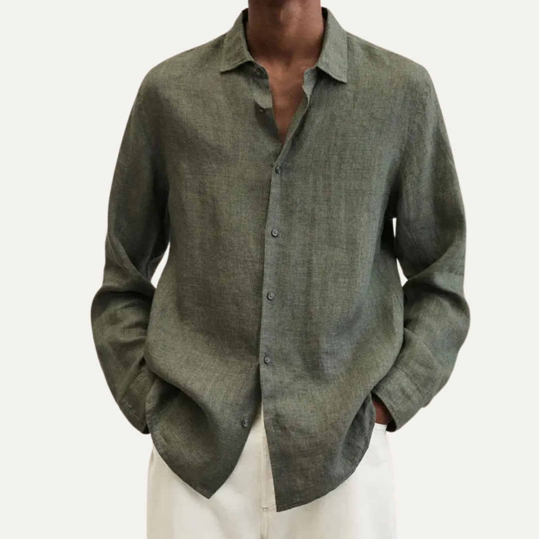 La Chemise Décontractée en Lin à Manches Longues pour Hommes Ridgecrest