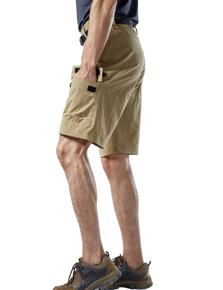 Short cargo léger multi-poches à séchage rapide pour hommes, travail décontracté, randonnée, travail