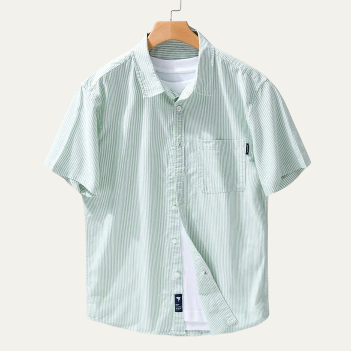 La chemise à rayures fraîches pour homme de Richmond Hill en 100 % coton