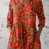 Marion | Longue Blouse avec Décolleté en V
