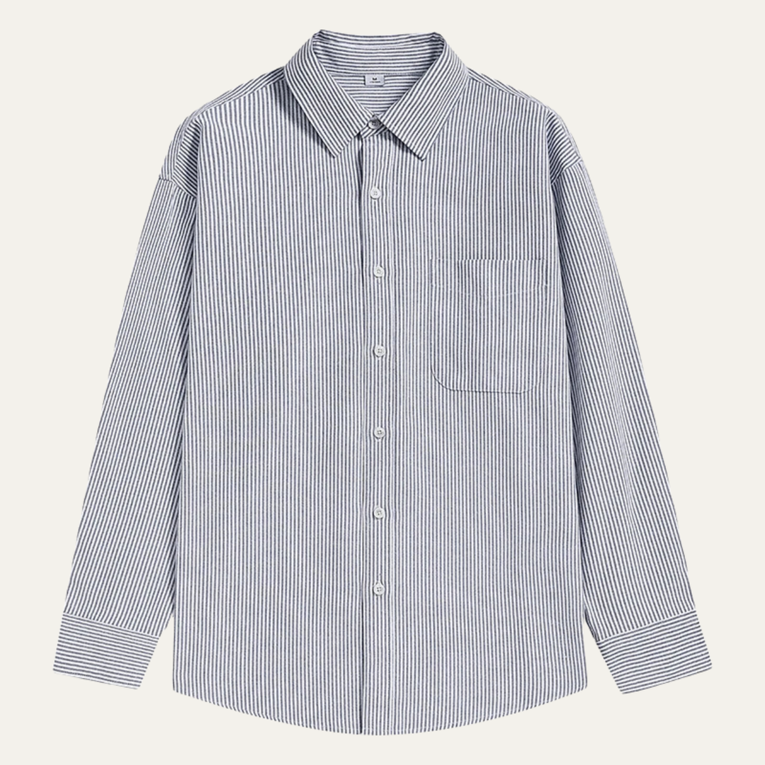La Chemise Rayée pour Hommes de Tenerife avec Col Classique et Poche