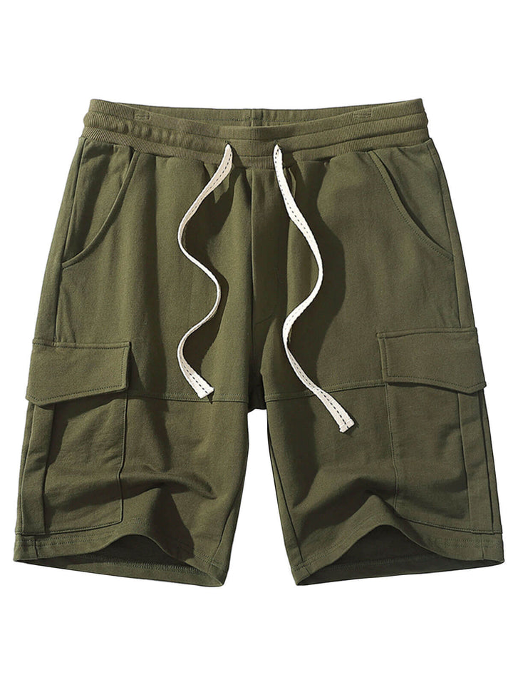 Short de sport en coton pour hommes, pantalon de survêtement Cargo avec poches, loisirs, plage, survêtement