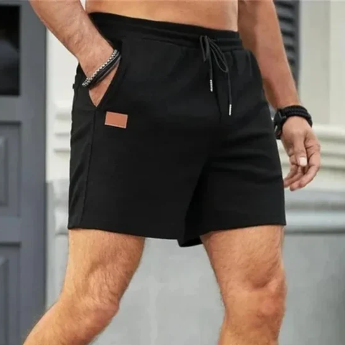 Les Shorts d'Été Légers à Cordon pour Hommes Portwell