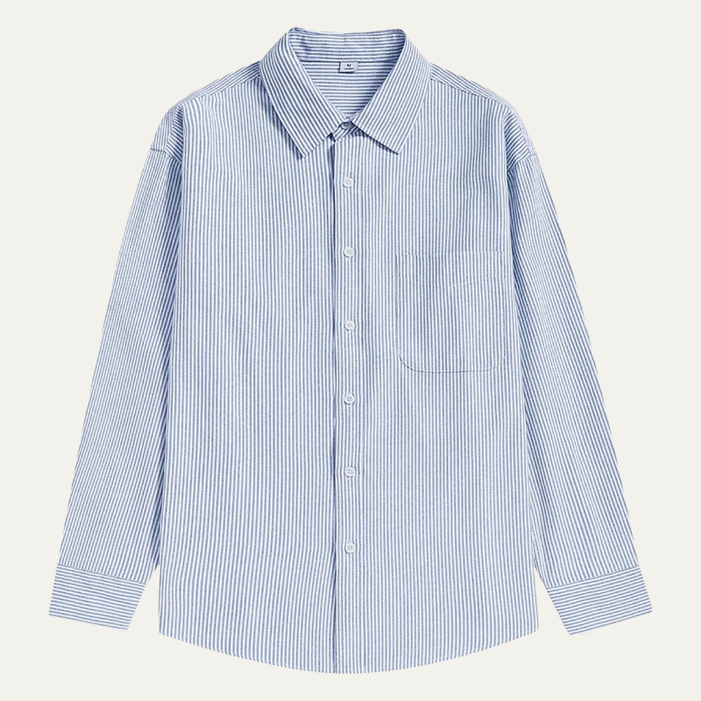 La Chemise Rayée pour Hommes de Tenerife avec Col Classique et Poche