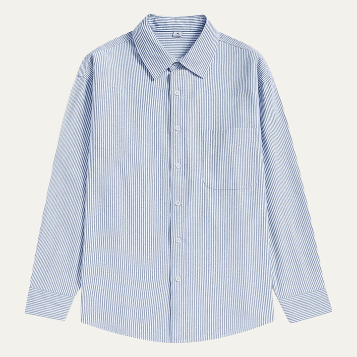 La Chemise Rayée pour Hommes de Tenerife avec Col Classique et Poche