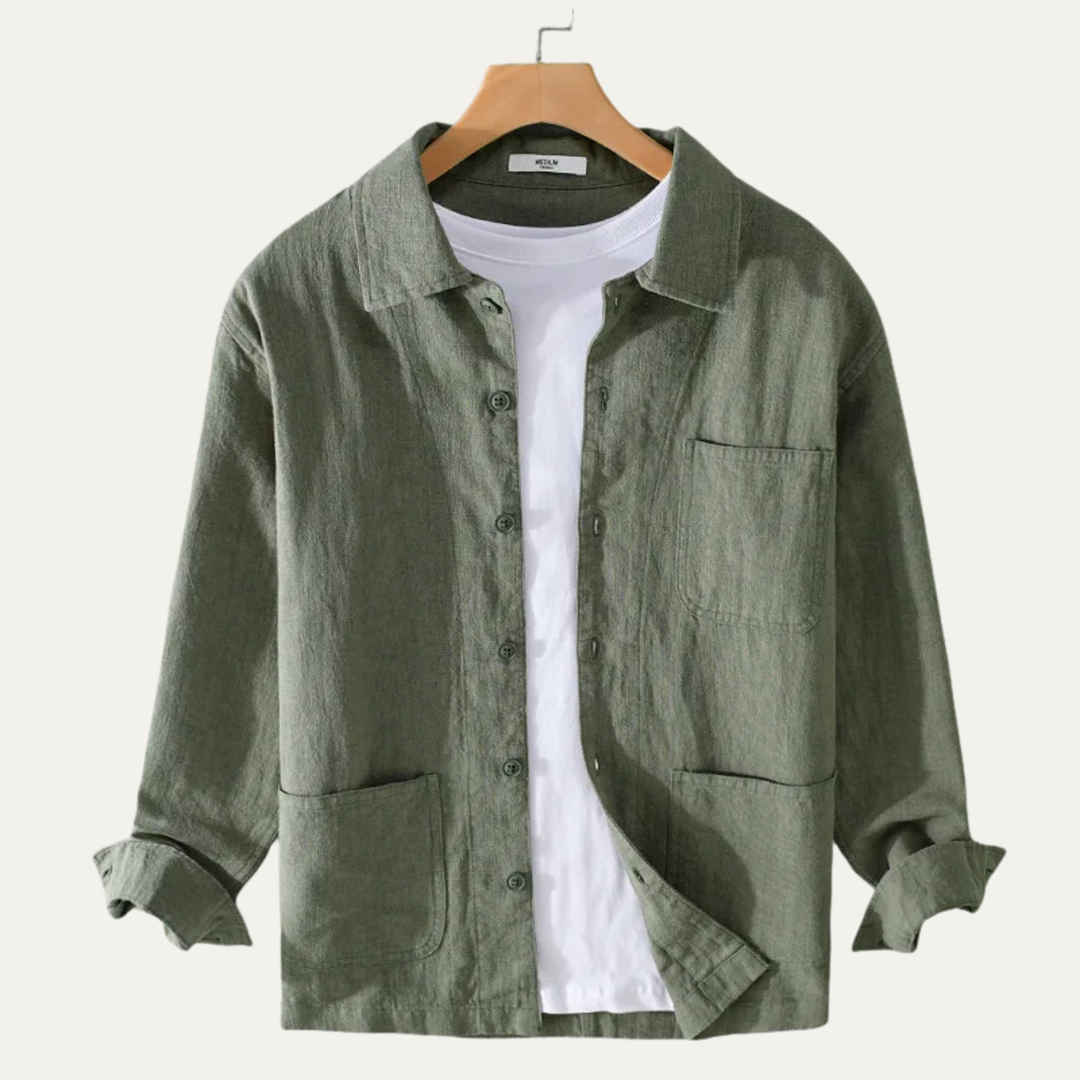La Veste Chemise en Coton Casual Rétro pour Homme Waterford Ridge