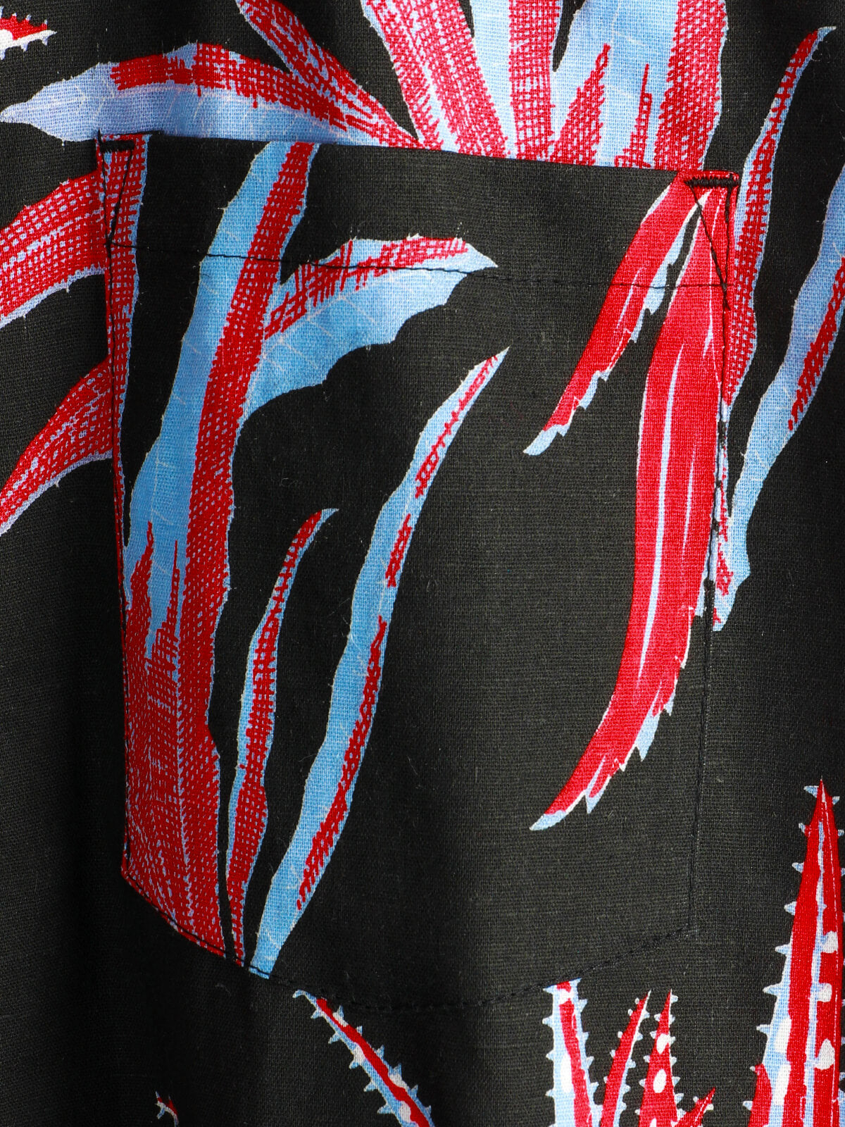 Chemise hawaïenne à manches courtes à imprimé de plantes tropicales pour hommes