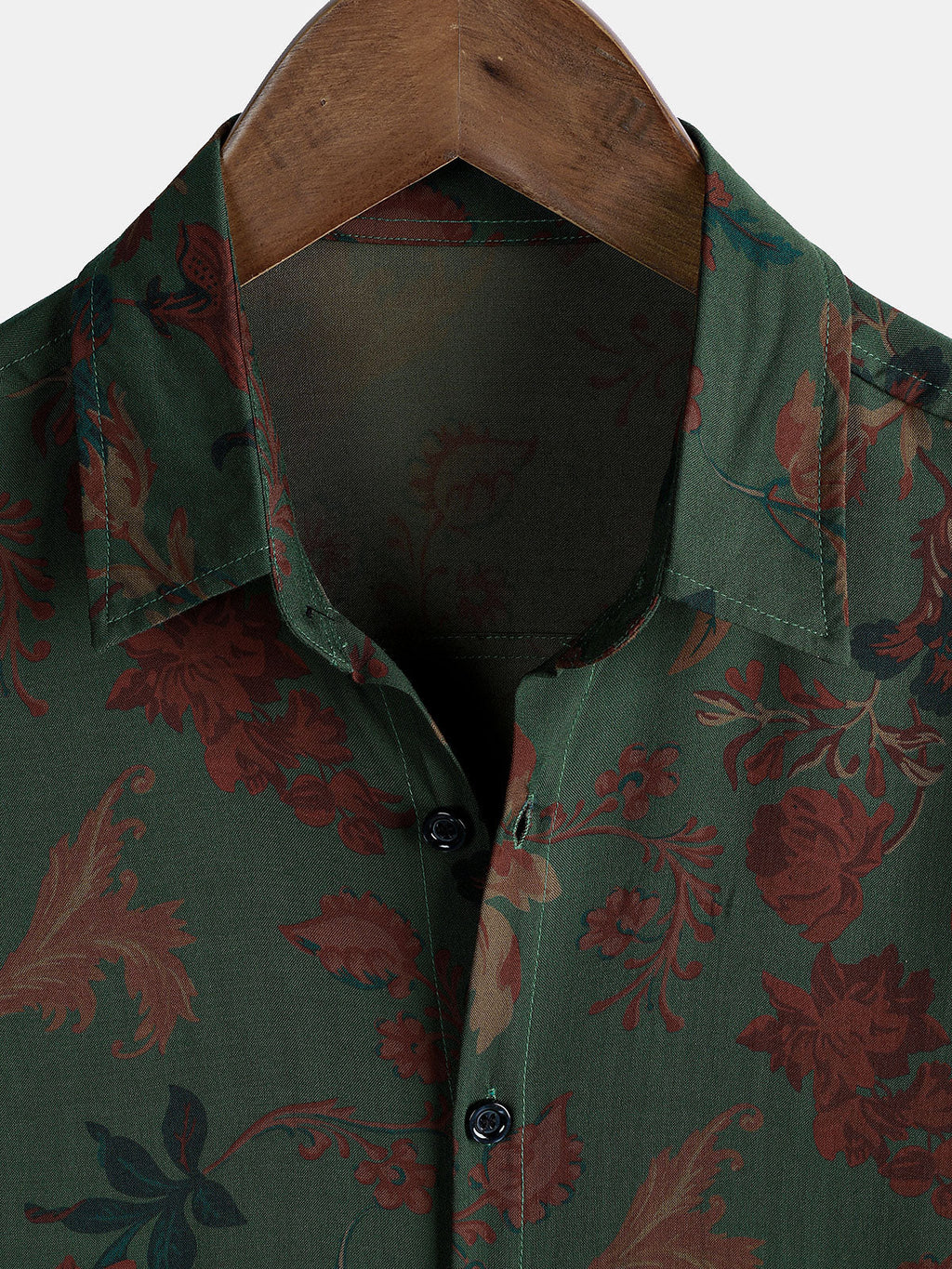 Chemise Homme Style Vintage Décontractée d'Été à Imprimé Manches Courtes