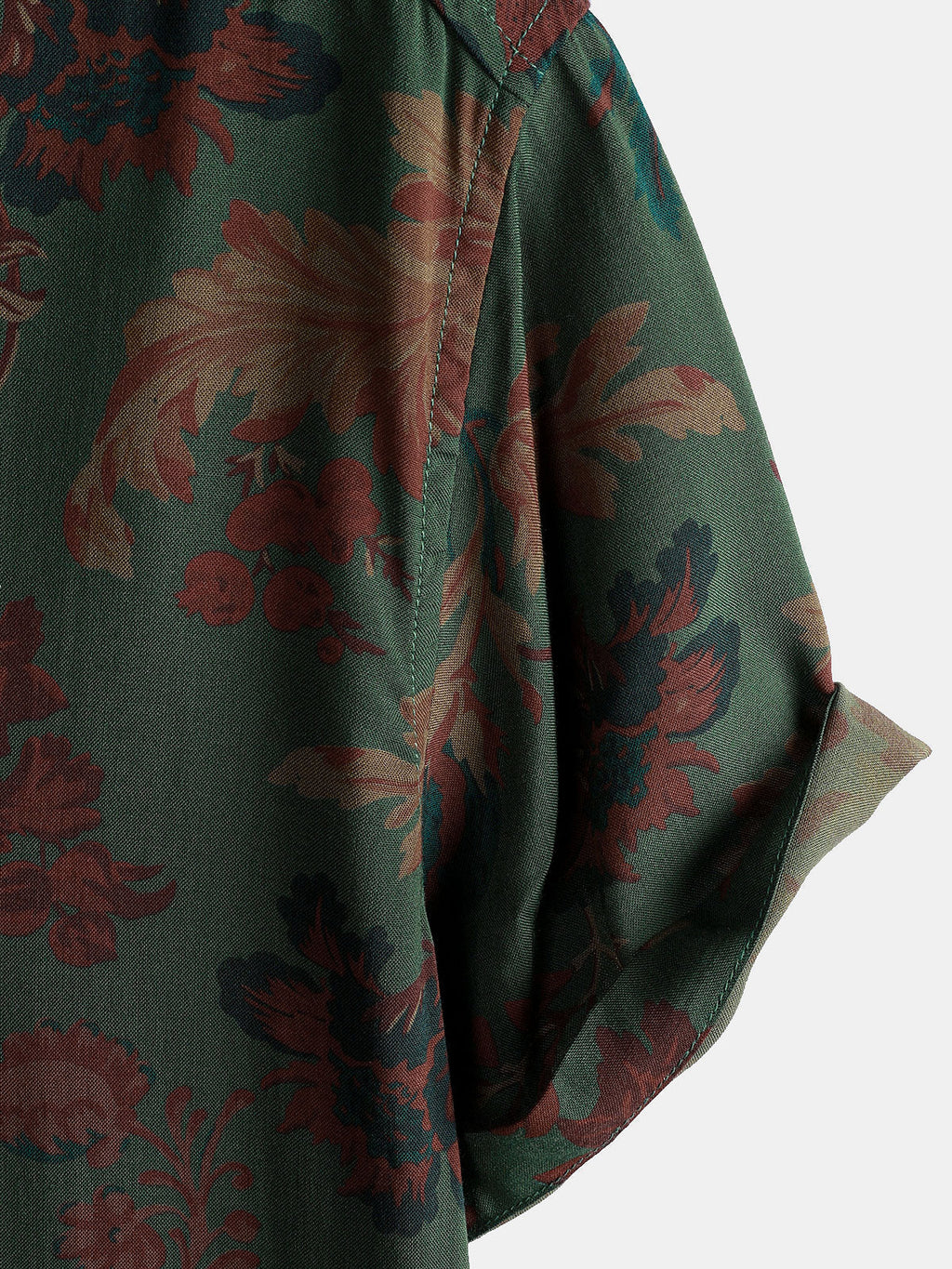 Chemise Homme Style Vintage Décontractée d'Été à Imprimé Manches Courtes