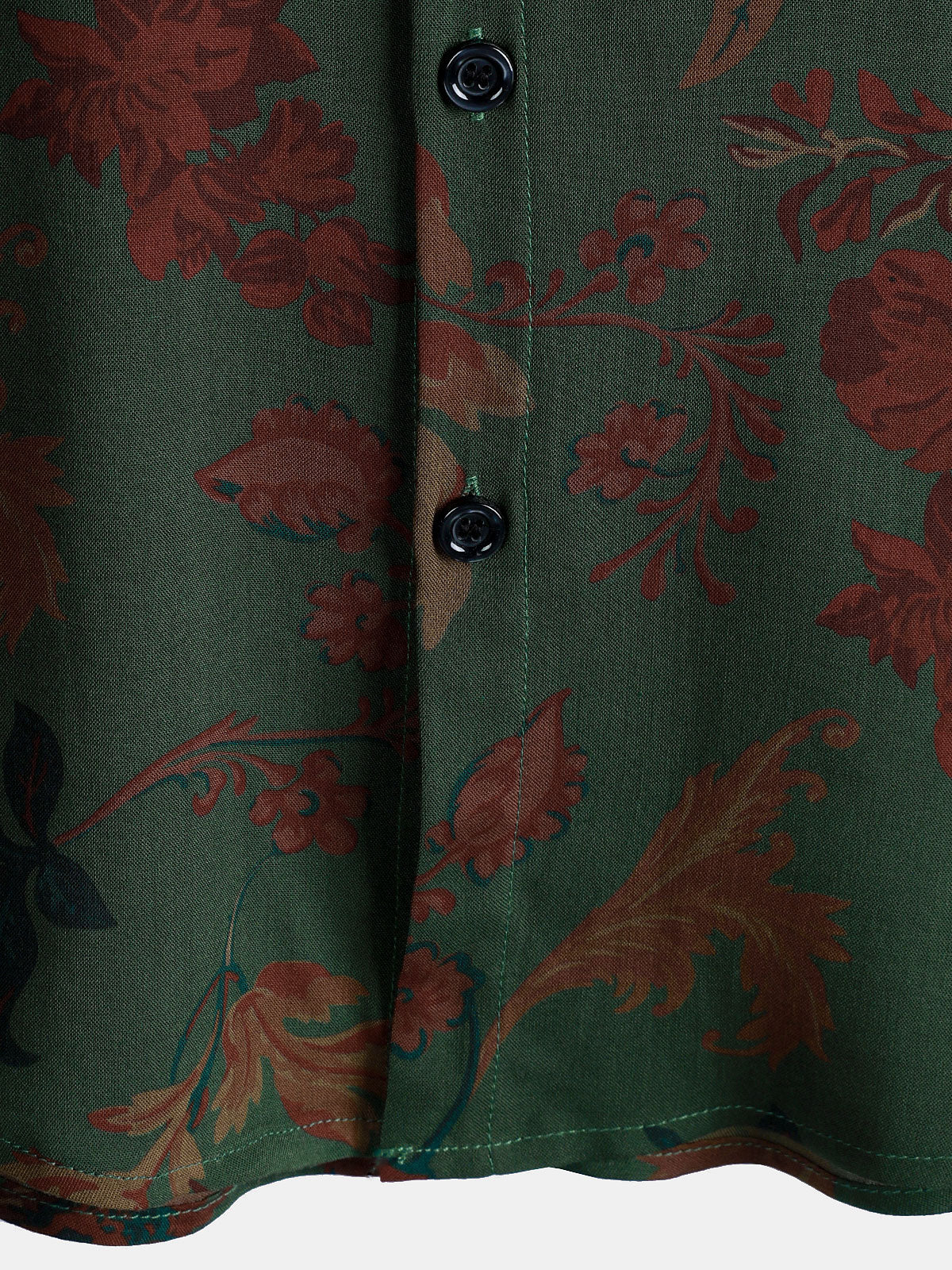 Chemise Homme Style Vintage Décontractée d'Été à Imprimé Manches Courtes