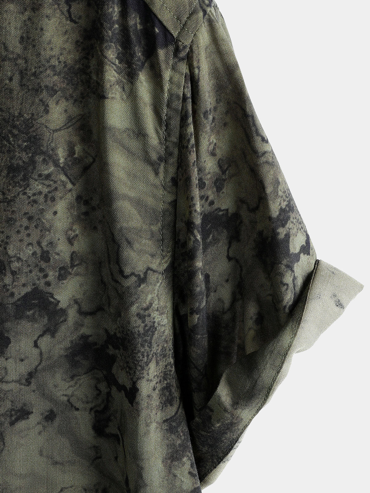 Chemise Homme Manches Courtes Rayon Léger Respirant Style Vintage Vacances