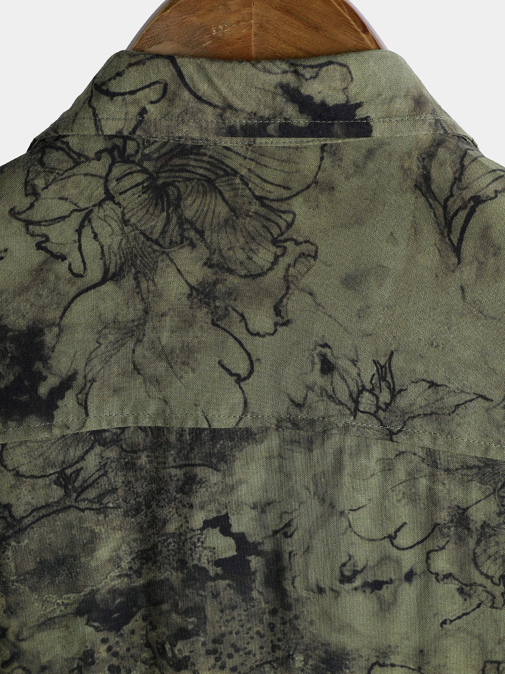 Chemise Homme Manches Courtes Rayon Léger Respirant Style Vintage Vacances
