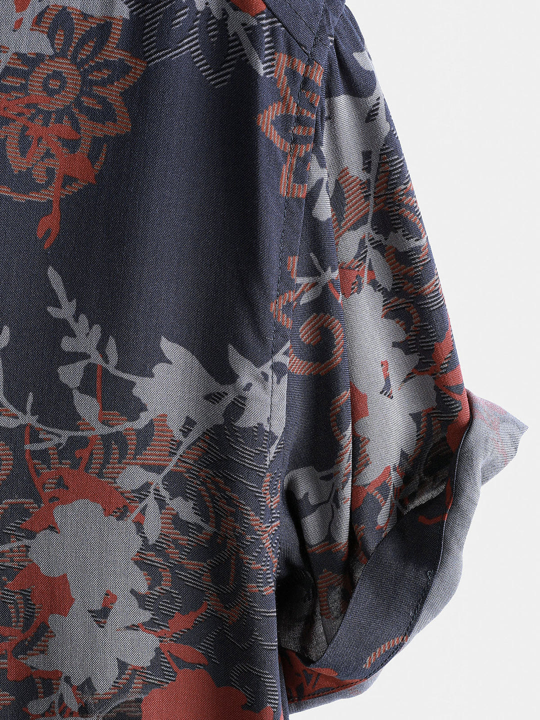 Chemise Homme Manches Courtes Rayon Léger Respirant Style Rétro Voyage Île