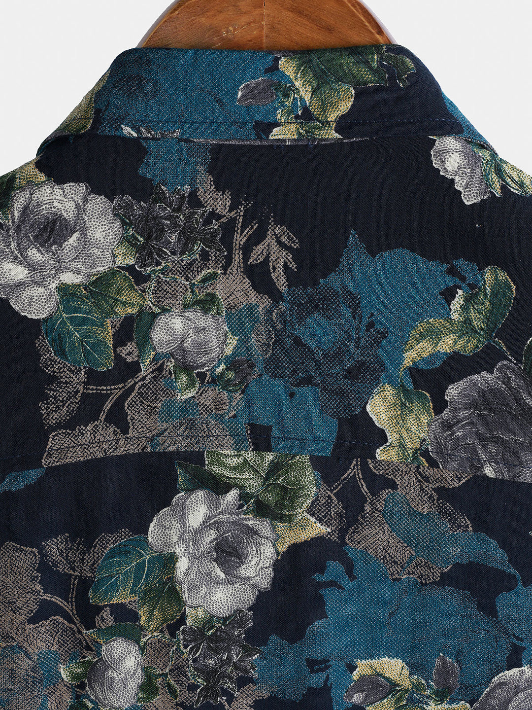 Chemise Homme Retro à Manches Courtes Légère et Respirante Imprimé Floral Vacances Île