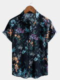 Chemise Homme Resort à Manches Courtes Imprimé Botanique