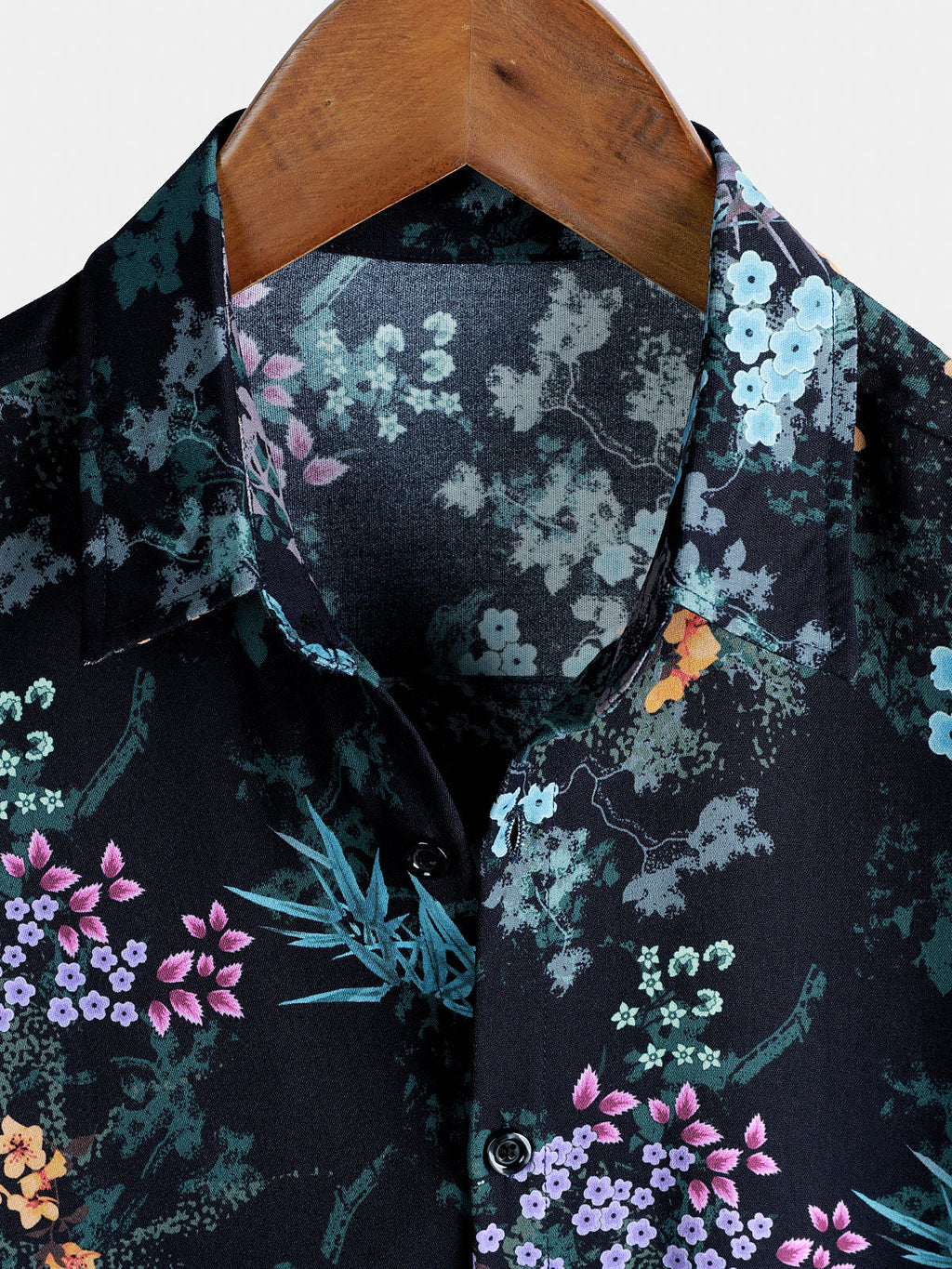 Chemise Homme Resort à Manches Courtes Imprimé Botanique