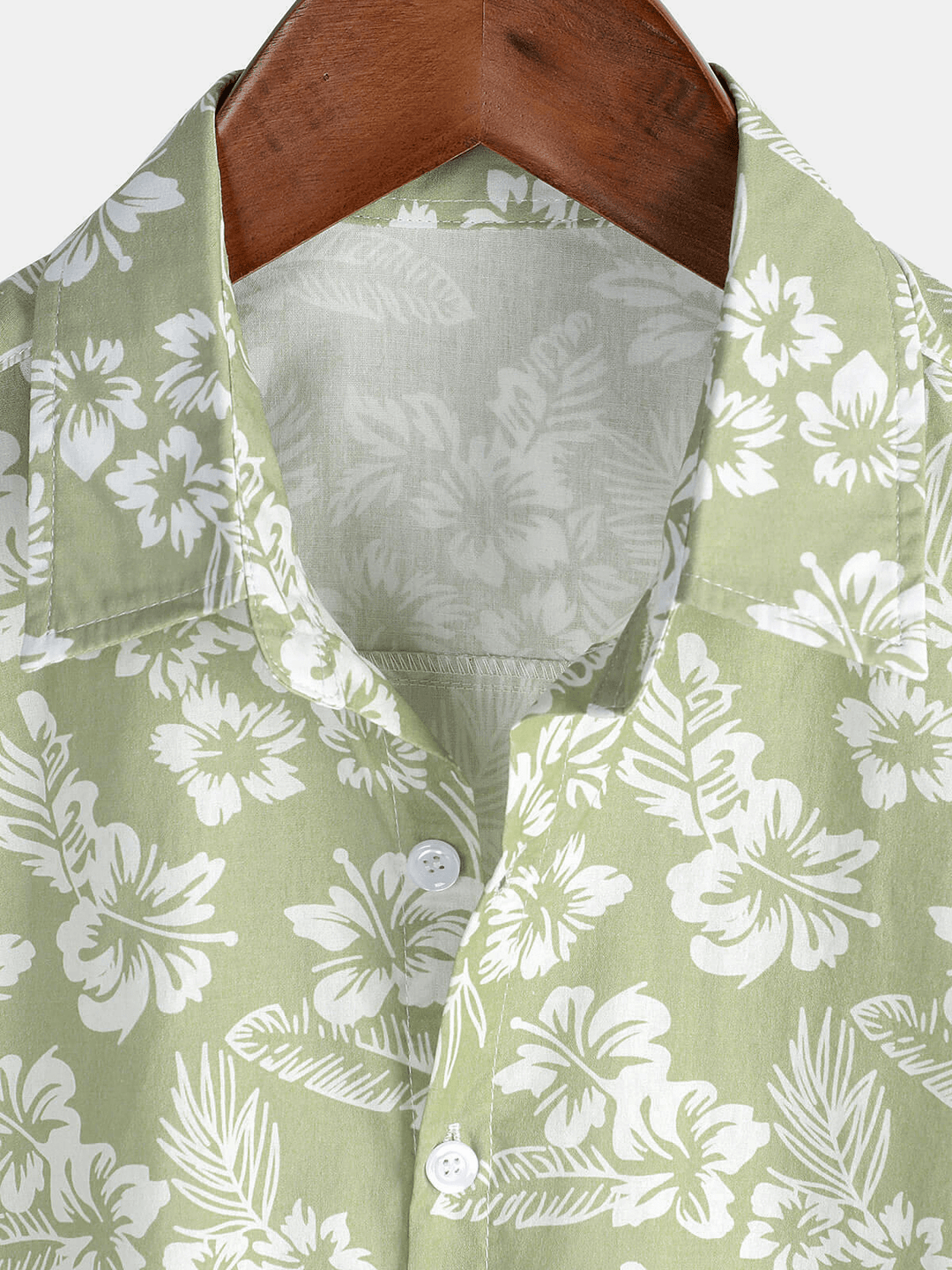 Chemise à manches courtes boutonnée à fleurs d&