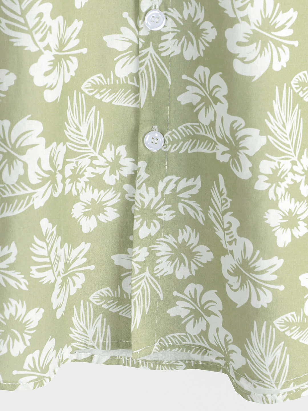 Chemise à manches courtes boutonnée à fleurs d&