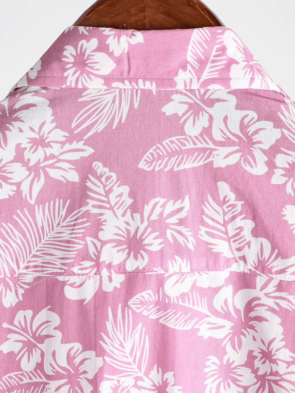Chemise d'Été à Manches Courtes pour Homme en Couleur Rose