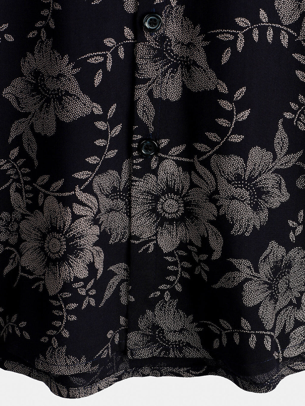 Chemise à manches courtes hawaïenne bleu marine à imprimé floral pour hommes