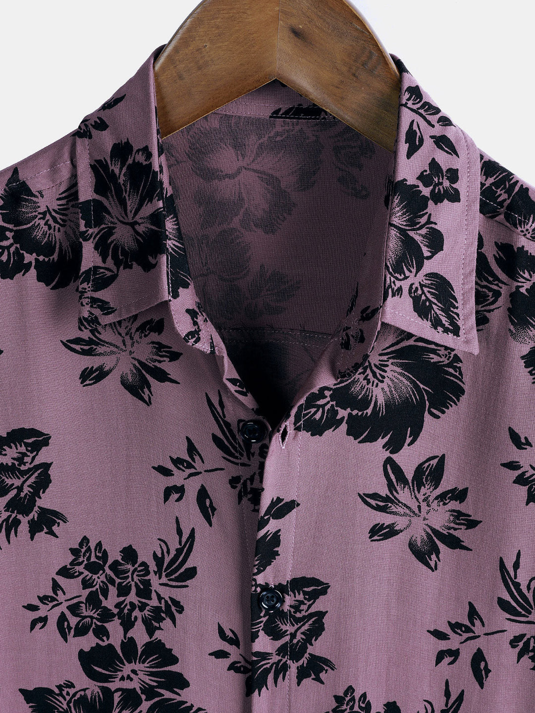 Chemise Homme de Vacances à Manches Courtes en Rayonne avec Imprimé Floral Tropical