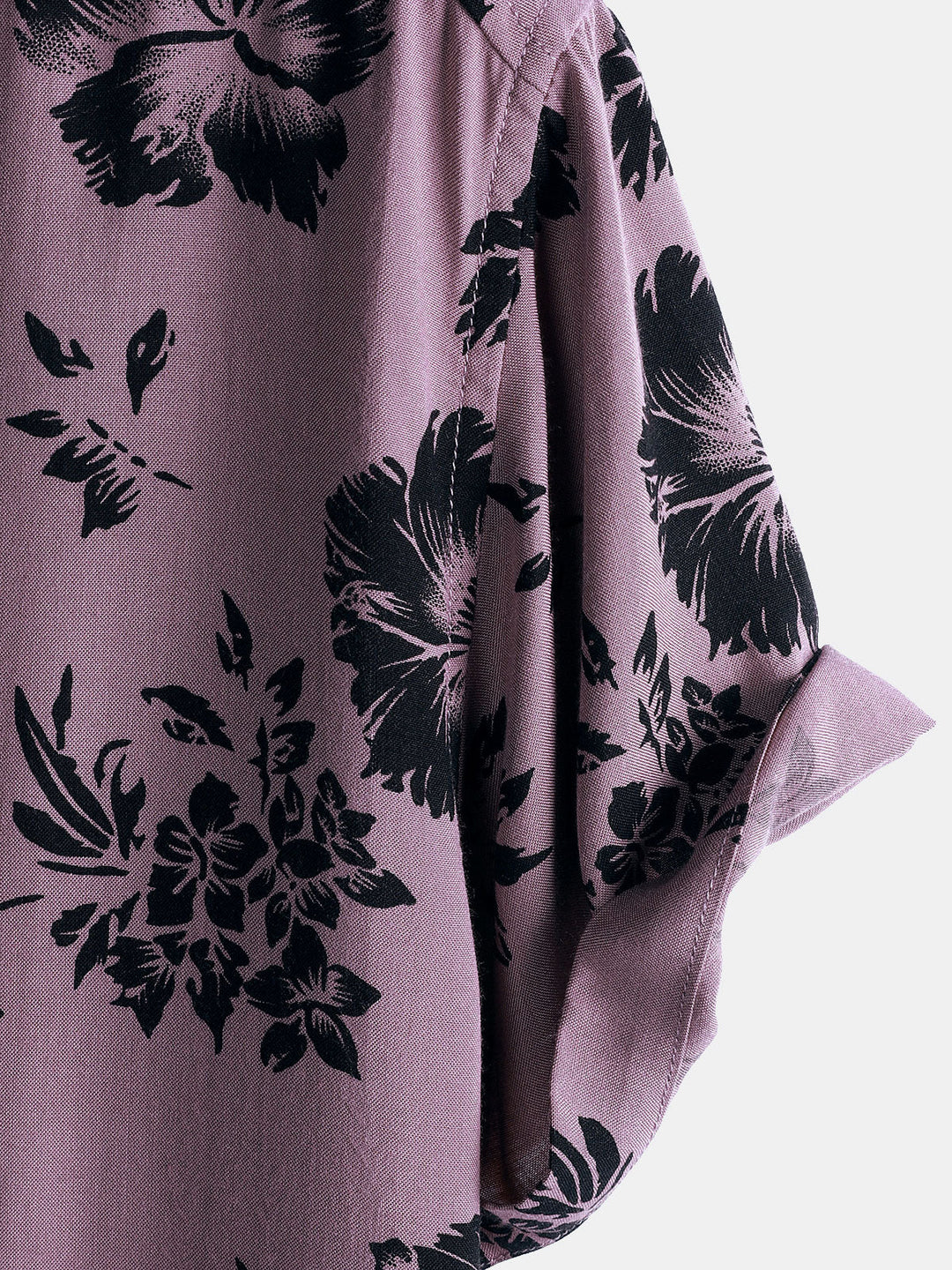 Chemise Homme de Vacances à Manches Courtes en Rayonne avec Imprimé Floral Tropical