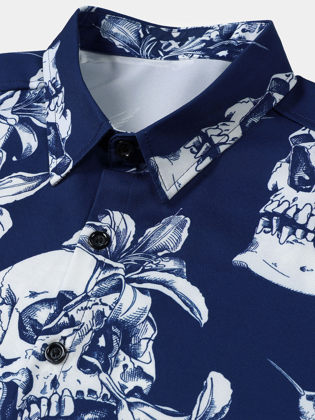 Chemise Homme Skull Colibri Beach Party Manches Courtes