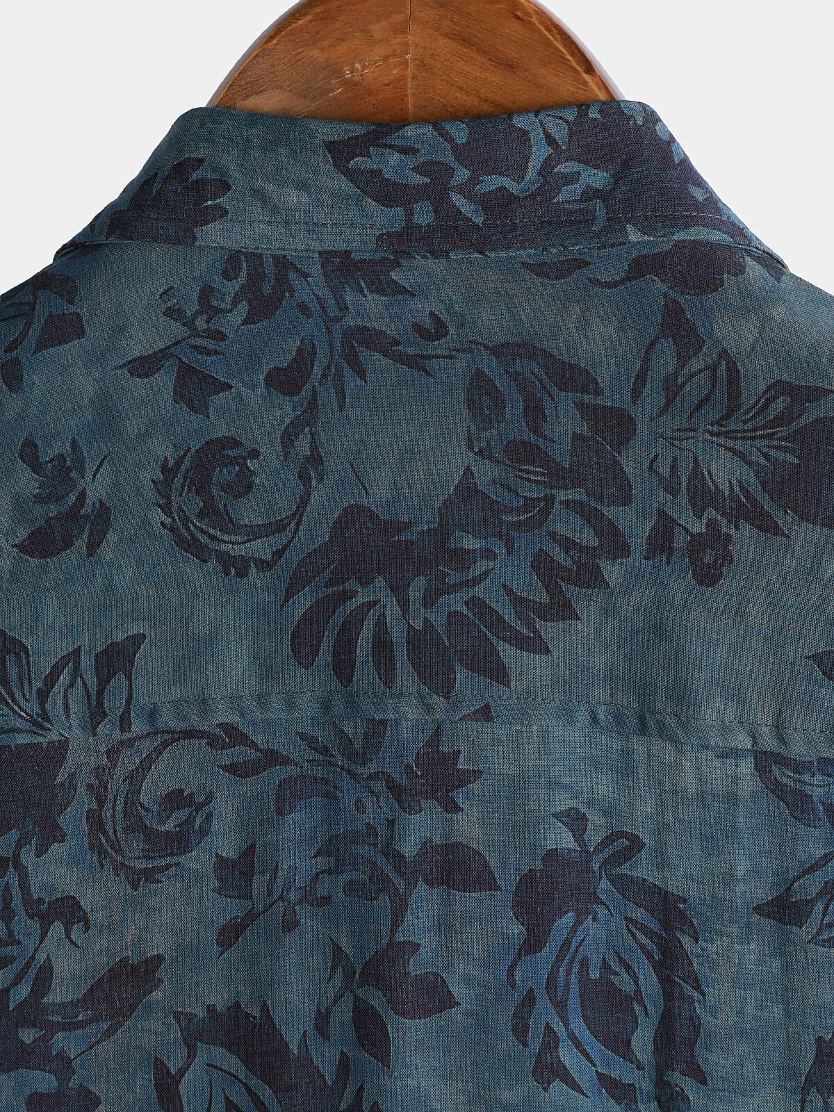 Chemise à Manches Courtes Boho Vintage avec Imprimé Floral pour Homme