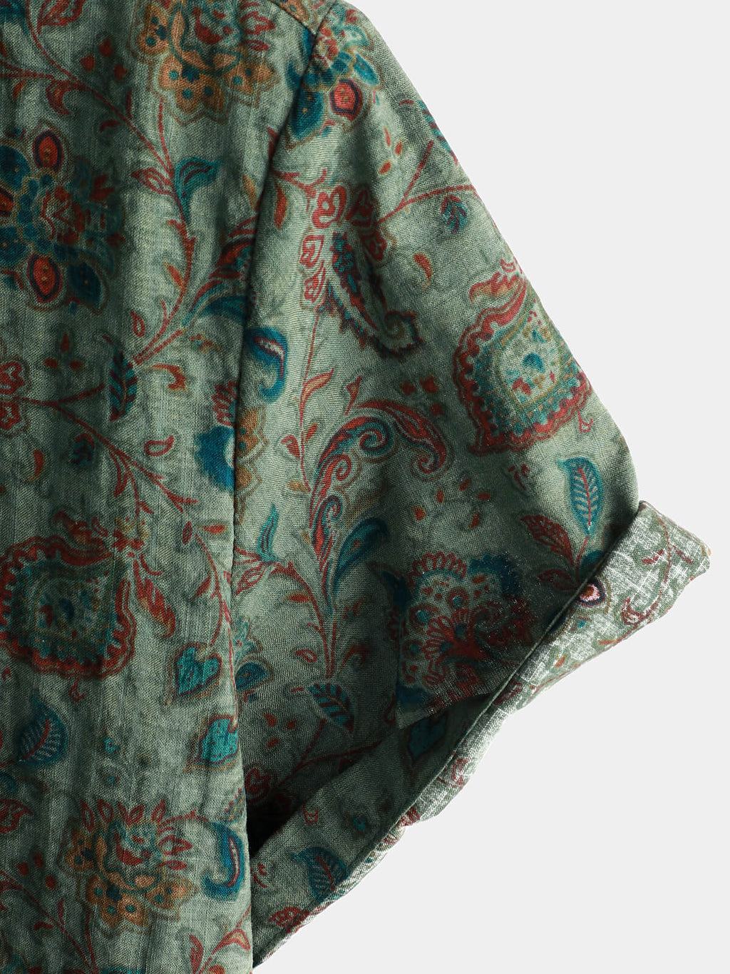 Chemise à manches courtes vintage boutonnée pour homme Motif cachemire rétro des années 70 pour homme