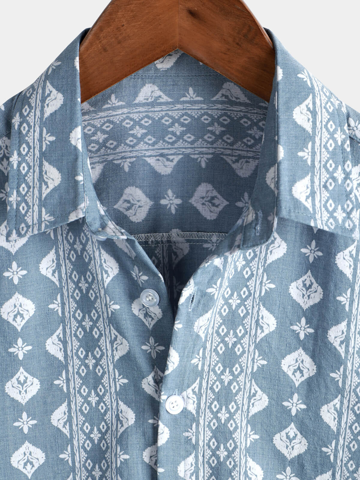 Chemise d'été rétro pour homme, à manches courtes, rayée