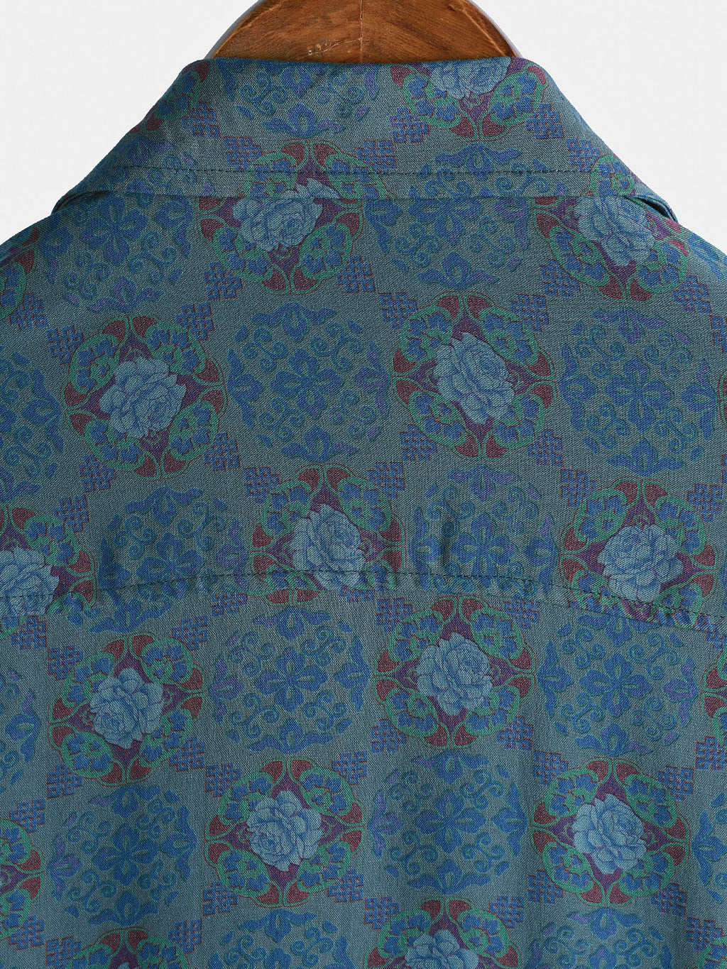 Chemise Homme Décontractée Style Bohème Rétro Manches Courtes