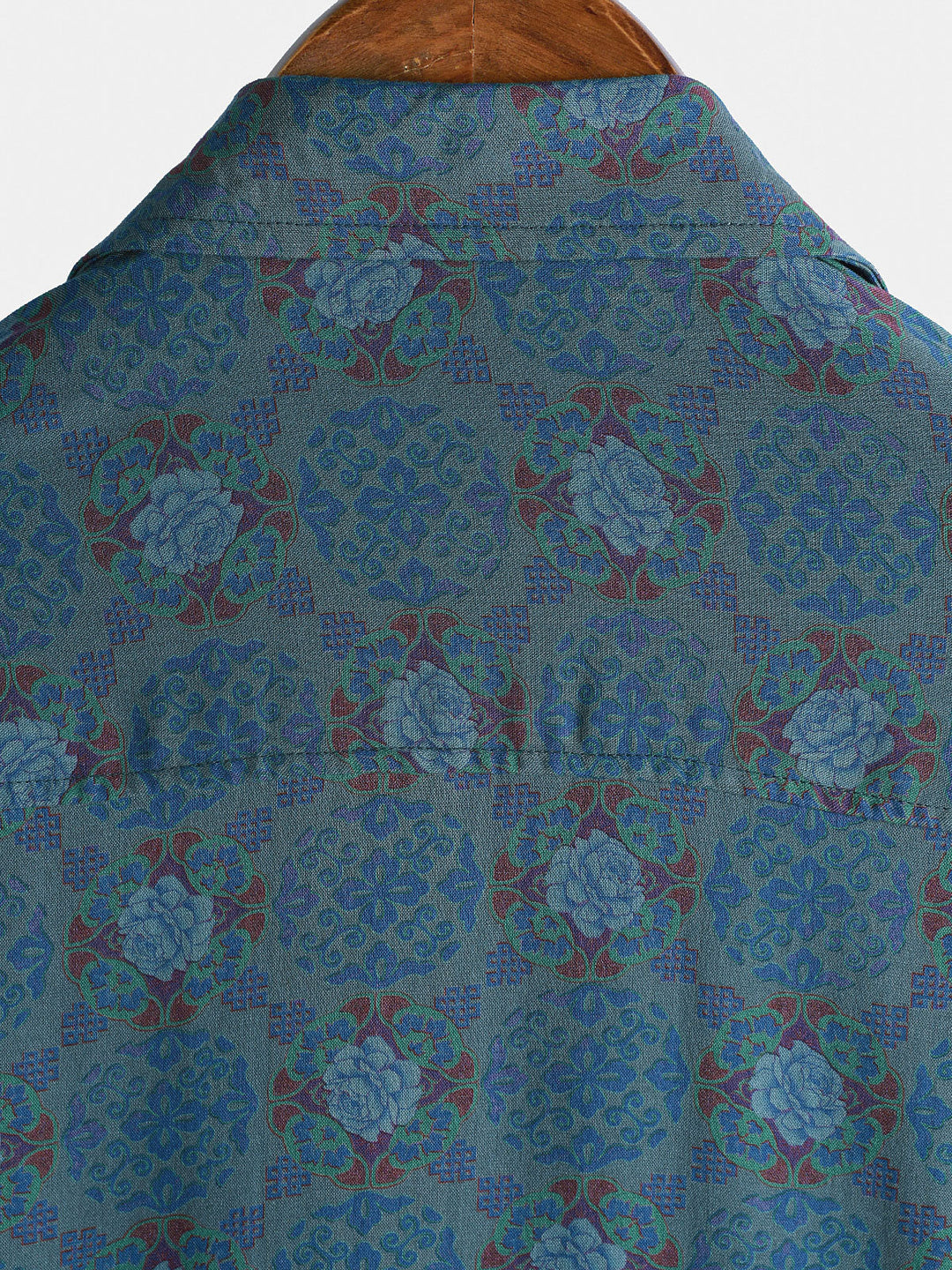 Chemise Homme Décontractée Style Bohème Rétro Manches Courtes