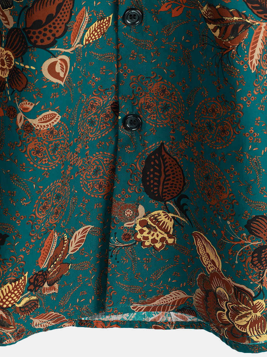 Chemise d'Homme Vintage de Vacances avec Boutons et Manches Courtes