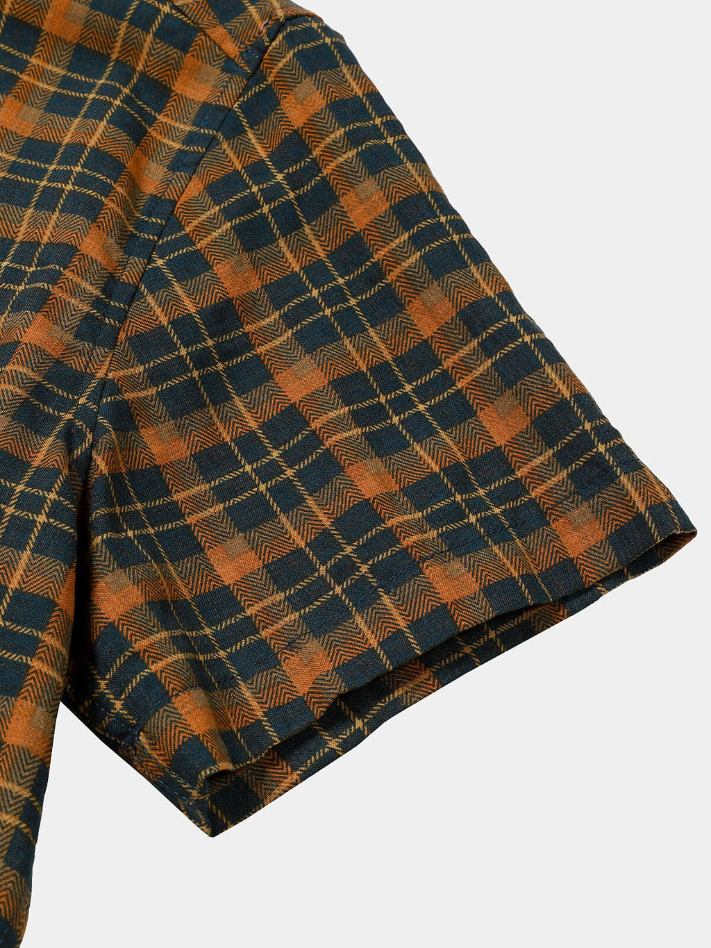 Chemise Homme Carreaux Vintage avec Poche Manches Courtes