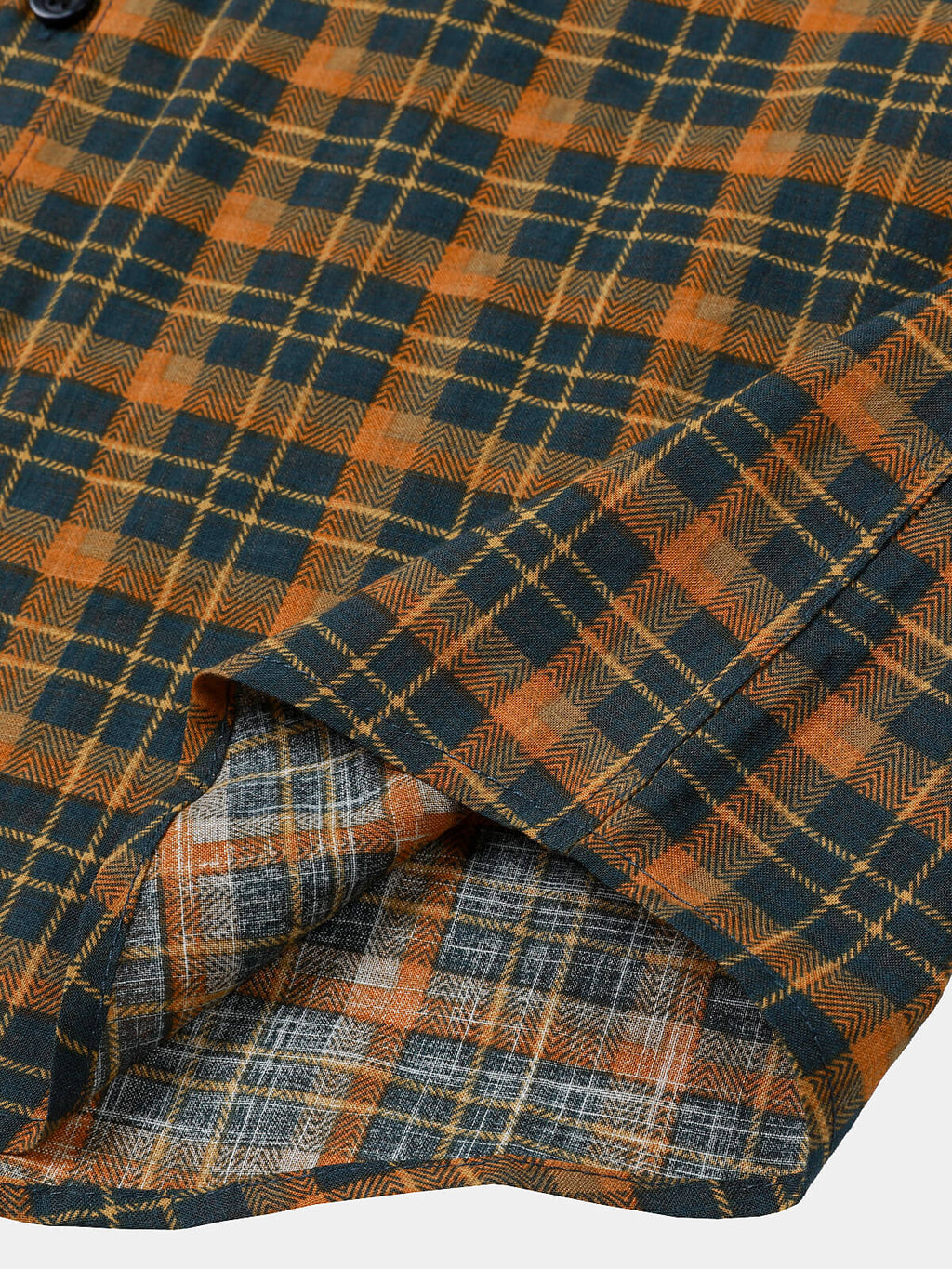 Chemise Homme Carreaux Vintage avec Poche Manches Courtes
