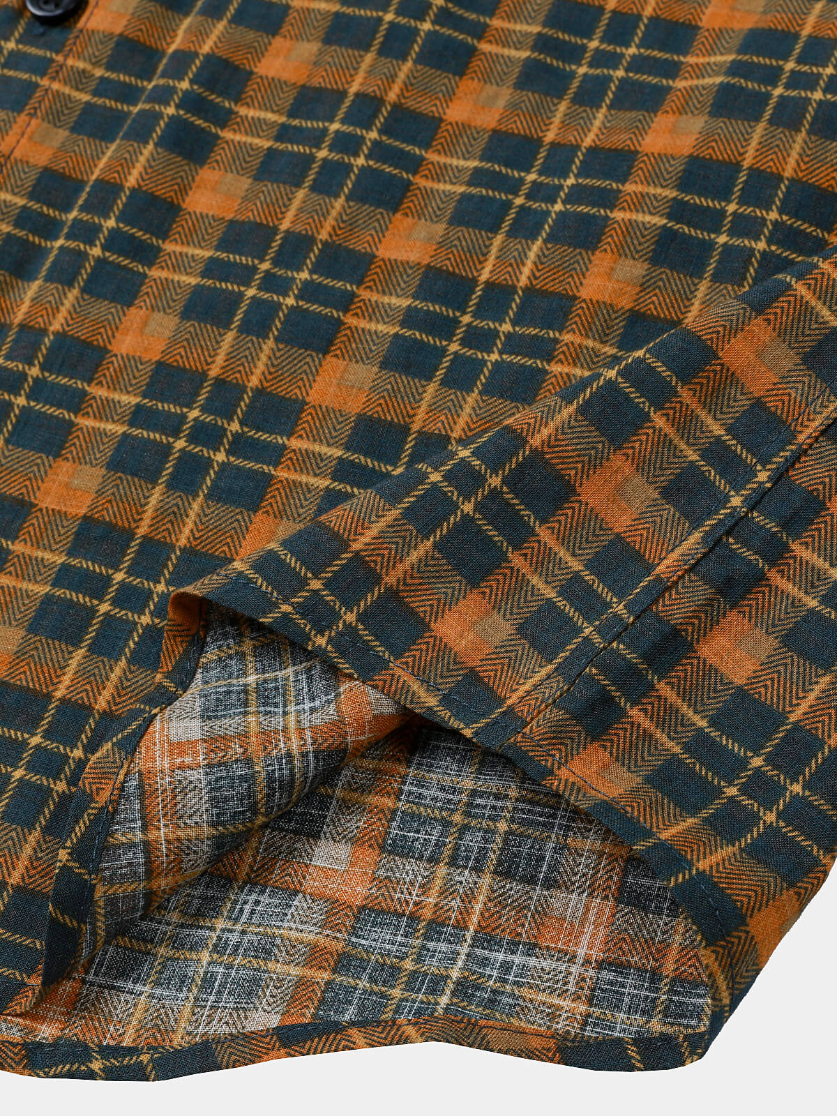 Chemise Homme Carreaux Vintage avec Poche Manches Courtes