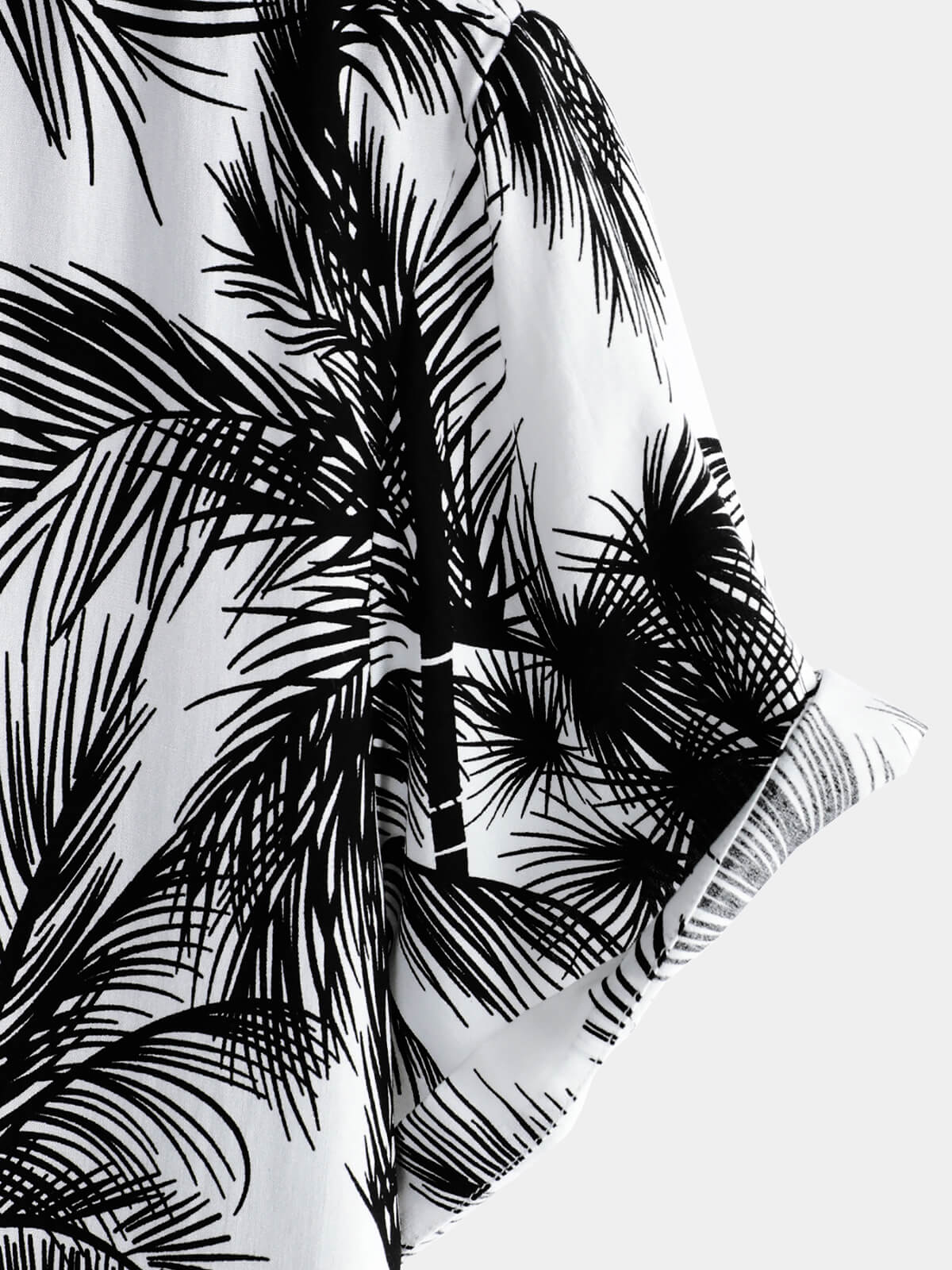 Chemise hawaïenne boutonnée à manches courtes pour hommes, palmier tropical