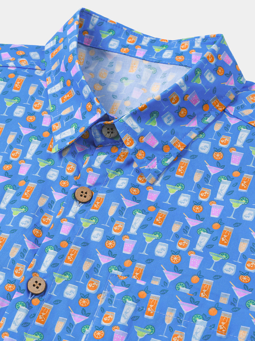 Chemise Homme Cocktail Décontractée Manches Courtes
