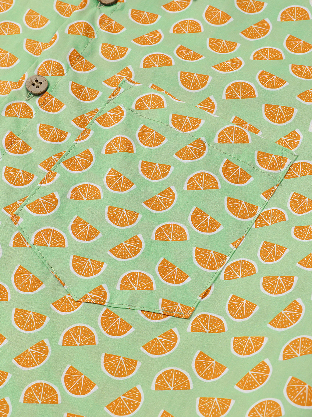 Chemise Homme Fruits Tropicales d’Été Manches Courtes