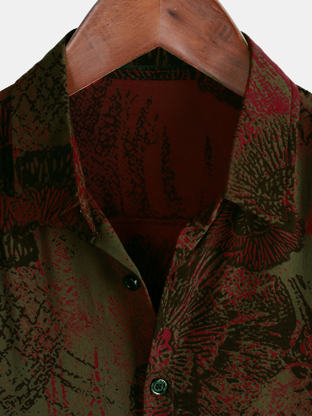 Chemise décontractée à manches courtes boutonnée à fleurs rétro pour hommes