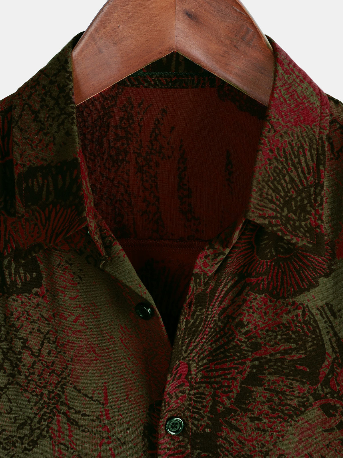 Chemise décontractée à manches courtes boutonnée à fleurs rétro pour hommes